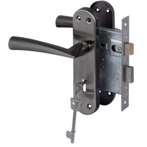 Yale Dritta Satin Black Nickel 3 Lever Lockset