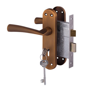 Yale Dritta Matte Coffee 3 Lever Lockset